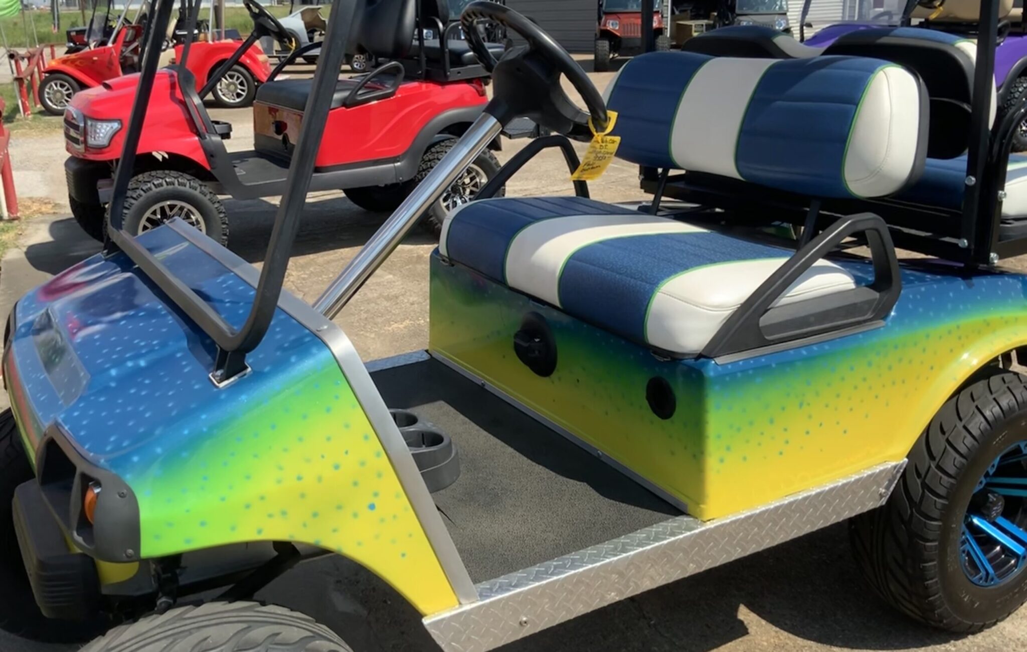 how to paint a golf cart