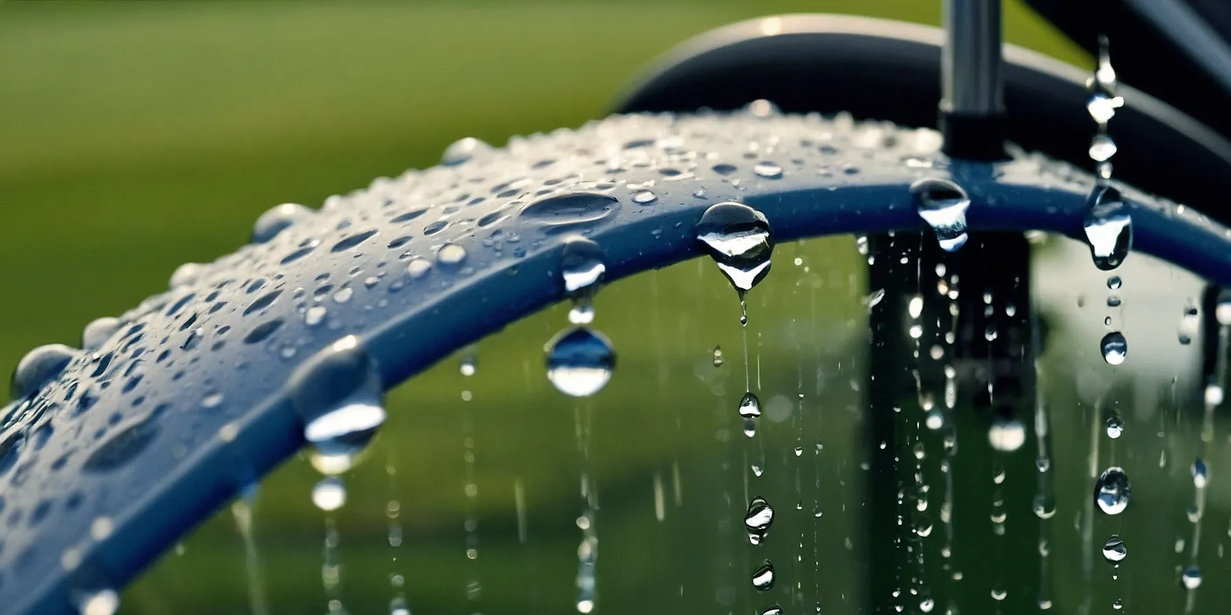 can an electric golf cart get wet banner