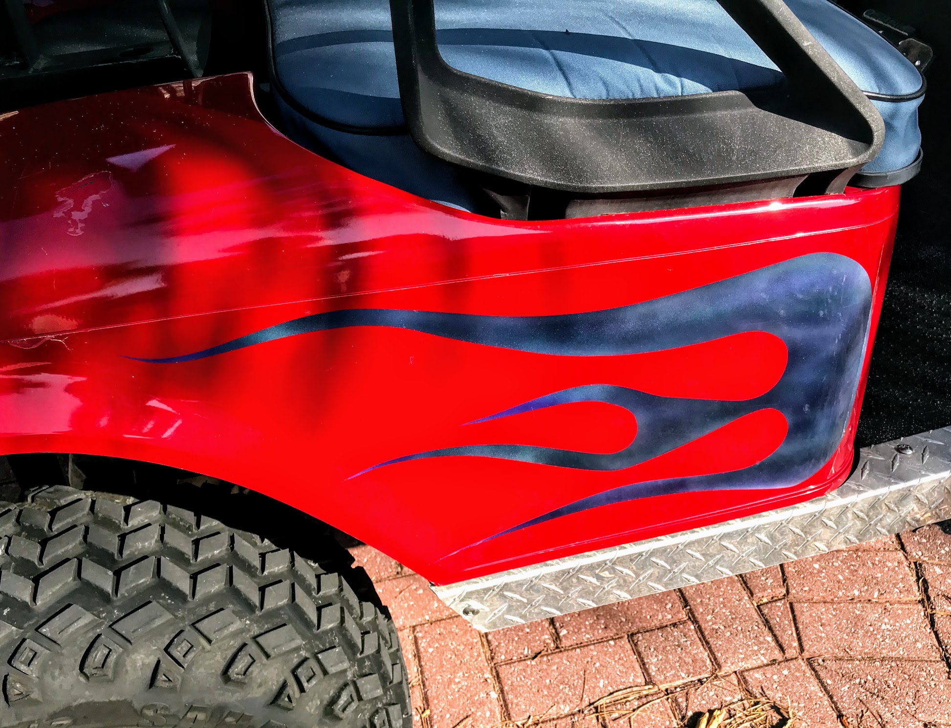 how to pinstripe a golf cart