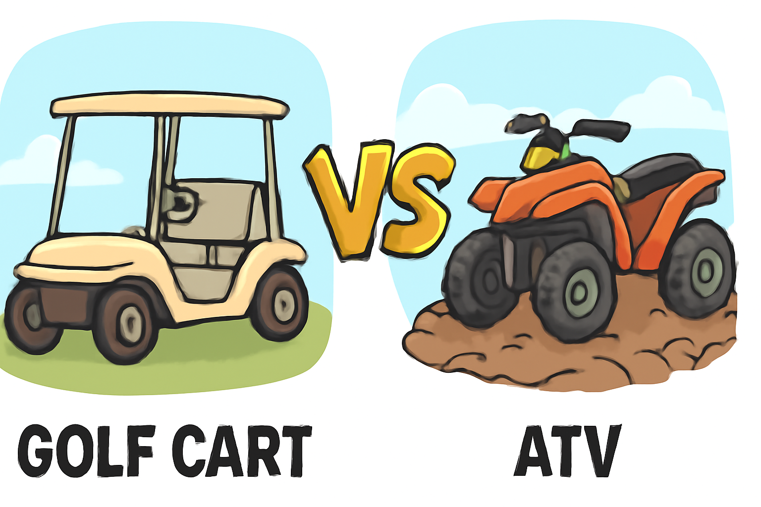 is a golf cart an atv