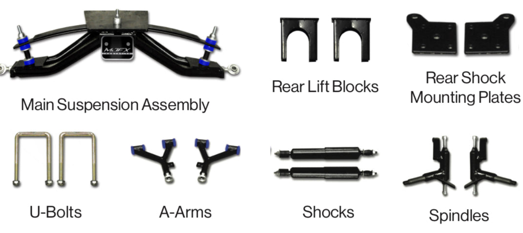 are lift kits safe on golf carts