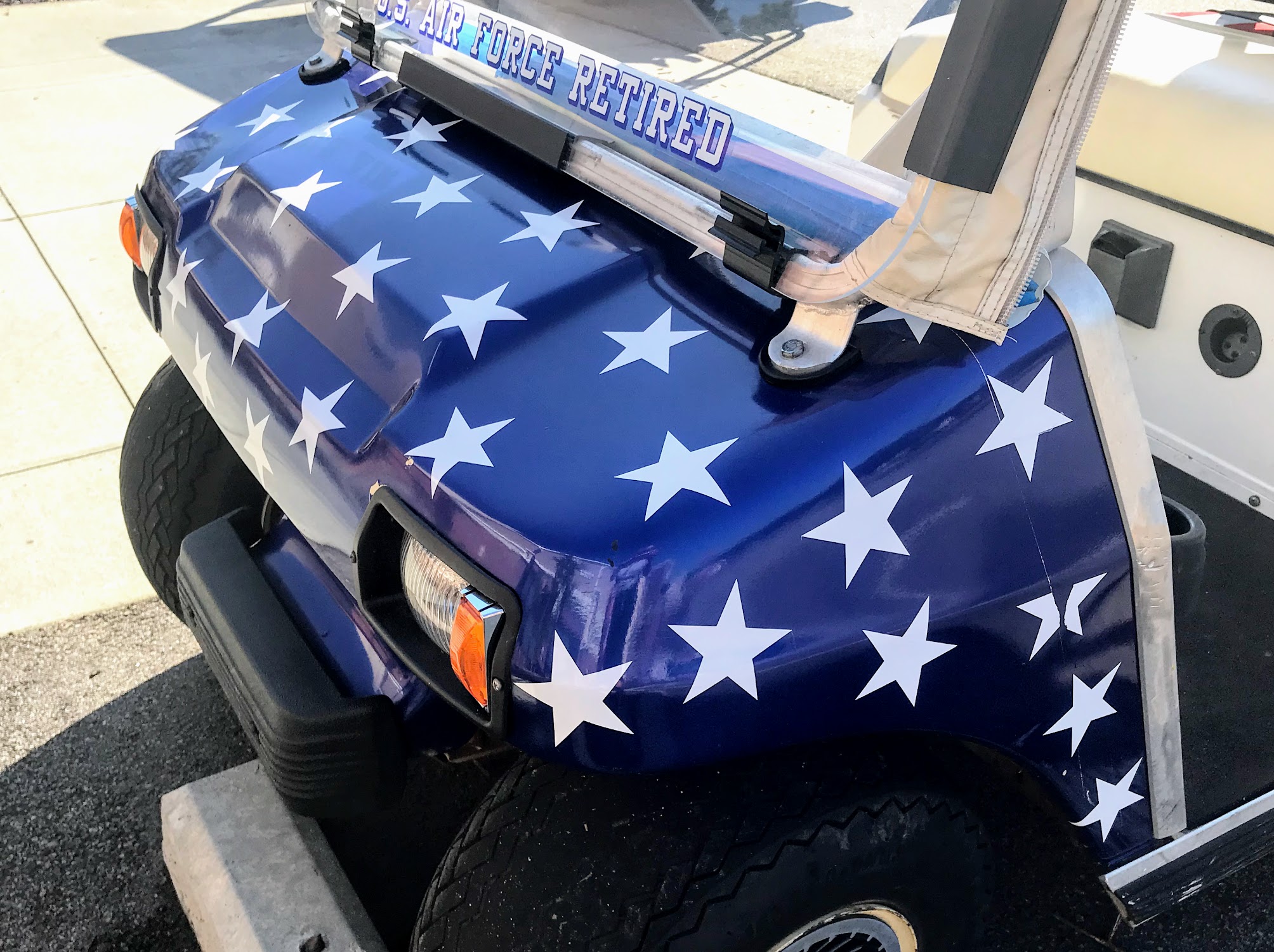 DIY Golf Cart Wrapping