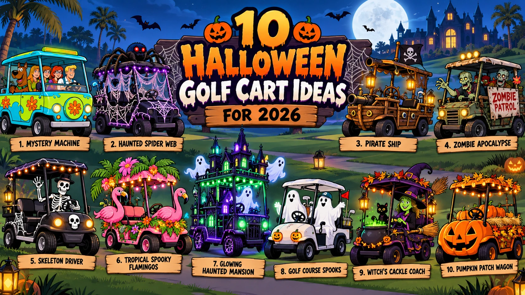 10 Halloween Golf Cart Ideas for 2026