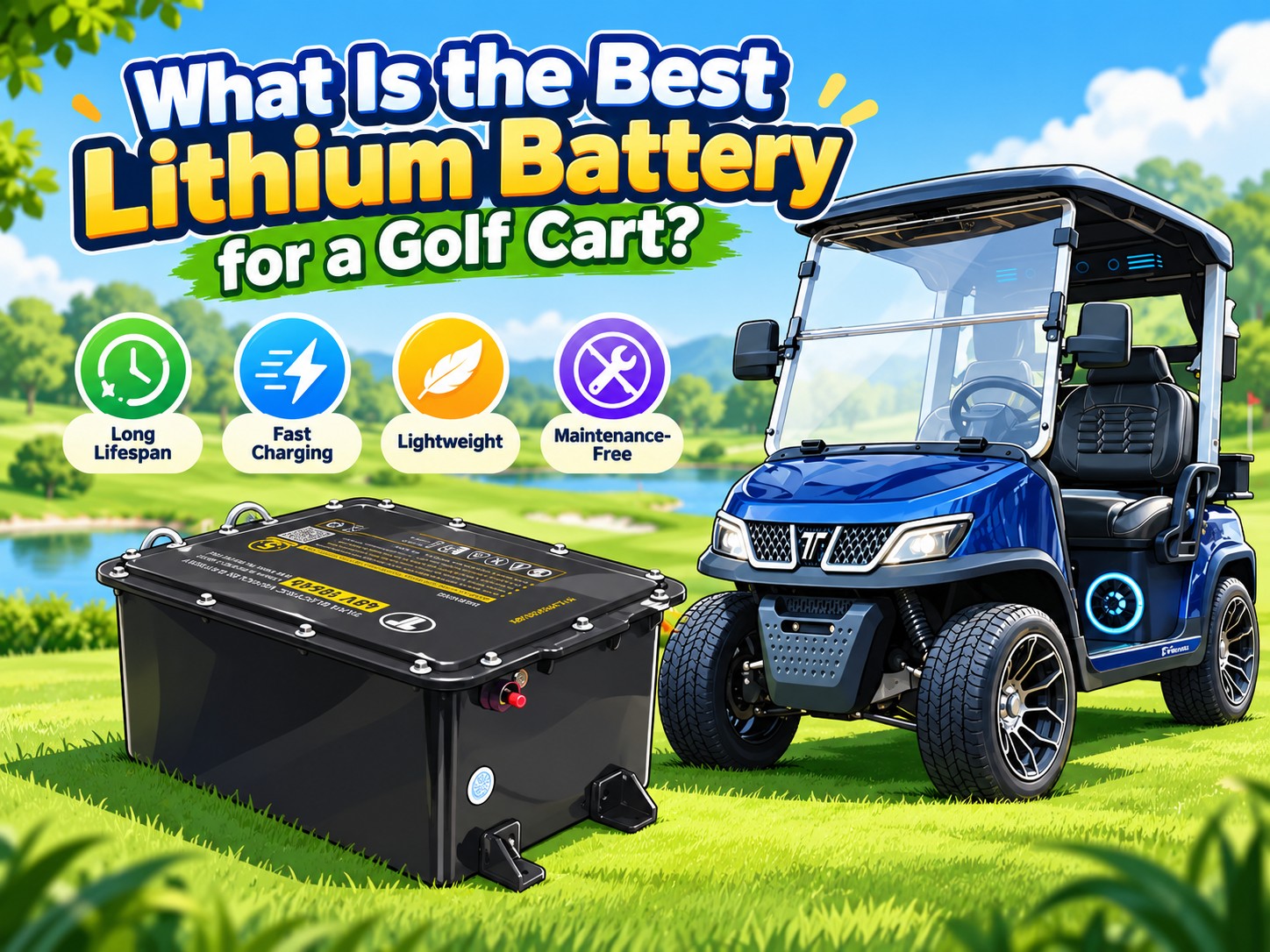 what is the best lithium battery for a golf cart