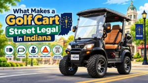 what makes a golf cart street legal in indiana